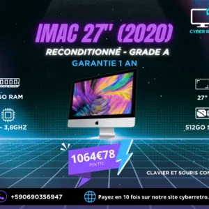 iMac 27" i7 (2020) Reconditionné – Grade A