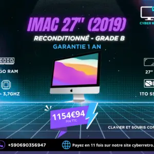 iMac 27" i5 (2019) Reconditionné – Grade B