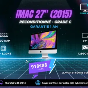 iMac 27" i5 (2015) Reconditionné – Grade C