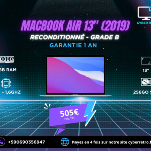 MacBook Air 13” (2019) Reconditionné – Grade B