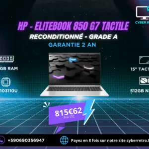 HP EliteBook 850 G7 Tactile Reconditionné – Grade A